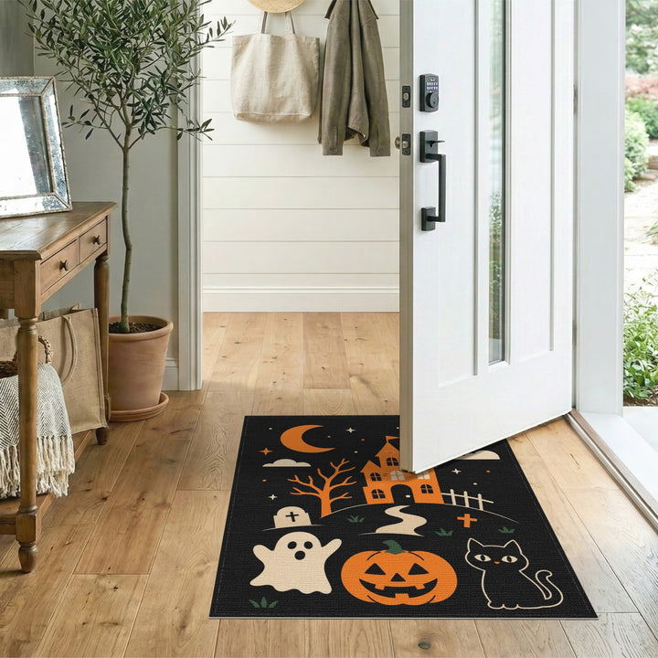 ODIKA Halloween Haunted House Kids Area Rug