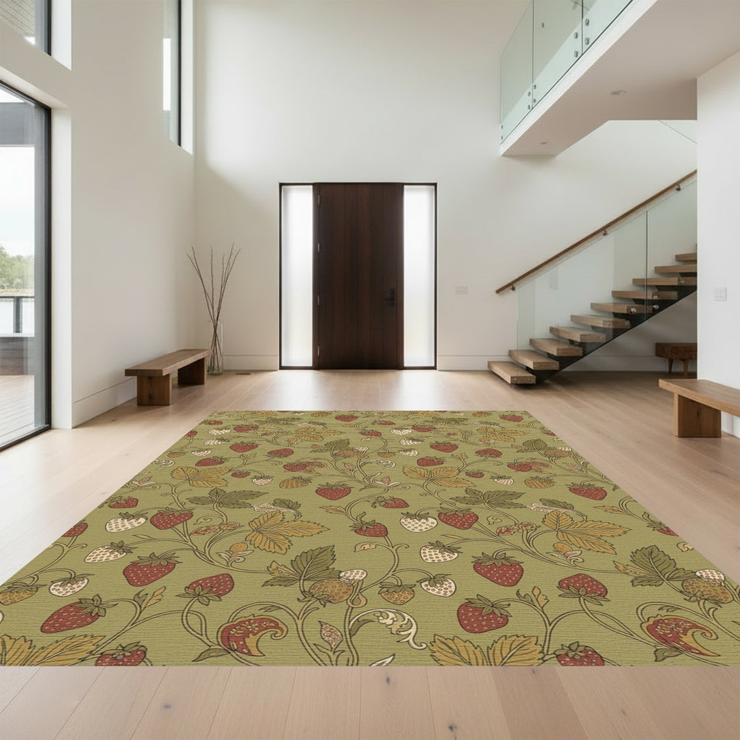 Vintage Strawberry Vine Woodland Rug