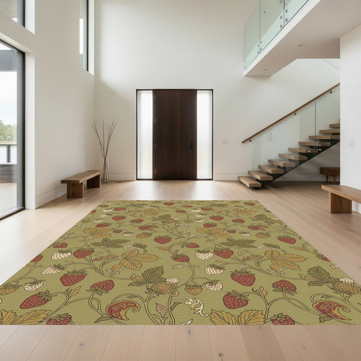 Vintage Strawberry Vine Woodland Rug