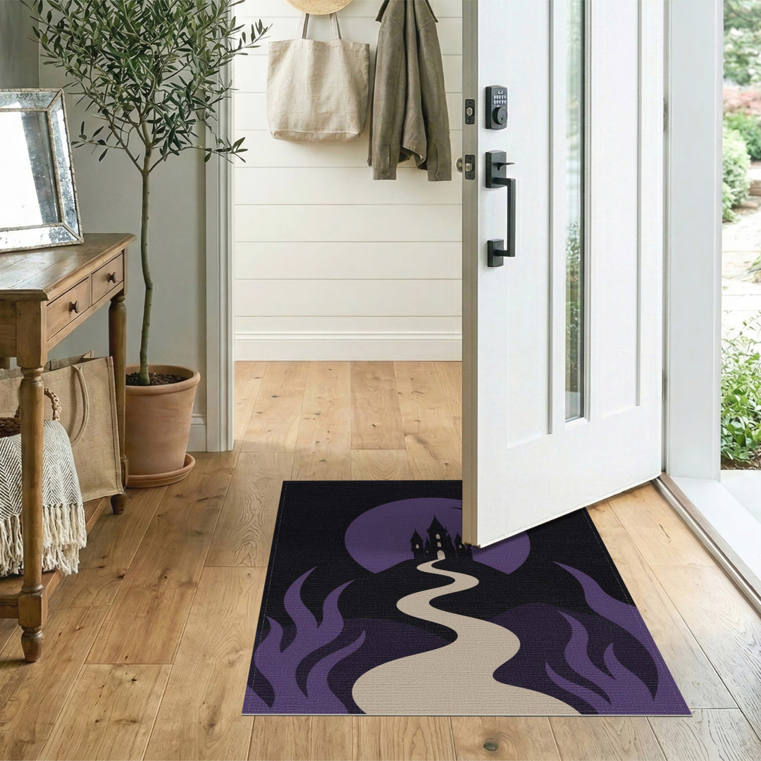 Purple Castle Moon Path Kids Area Rug