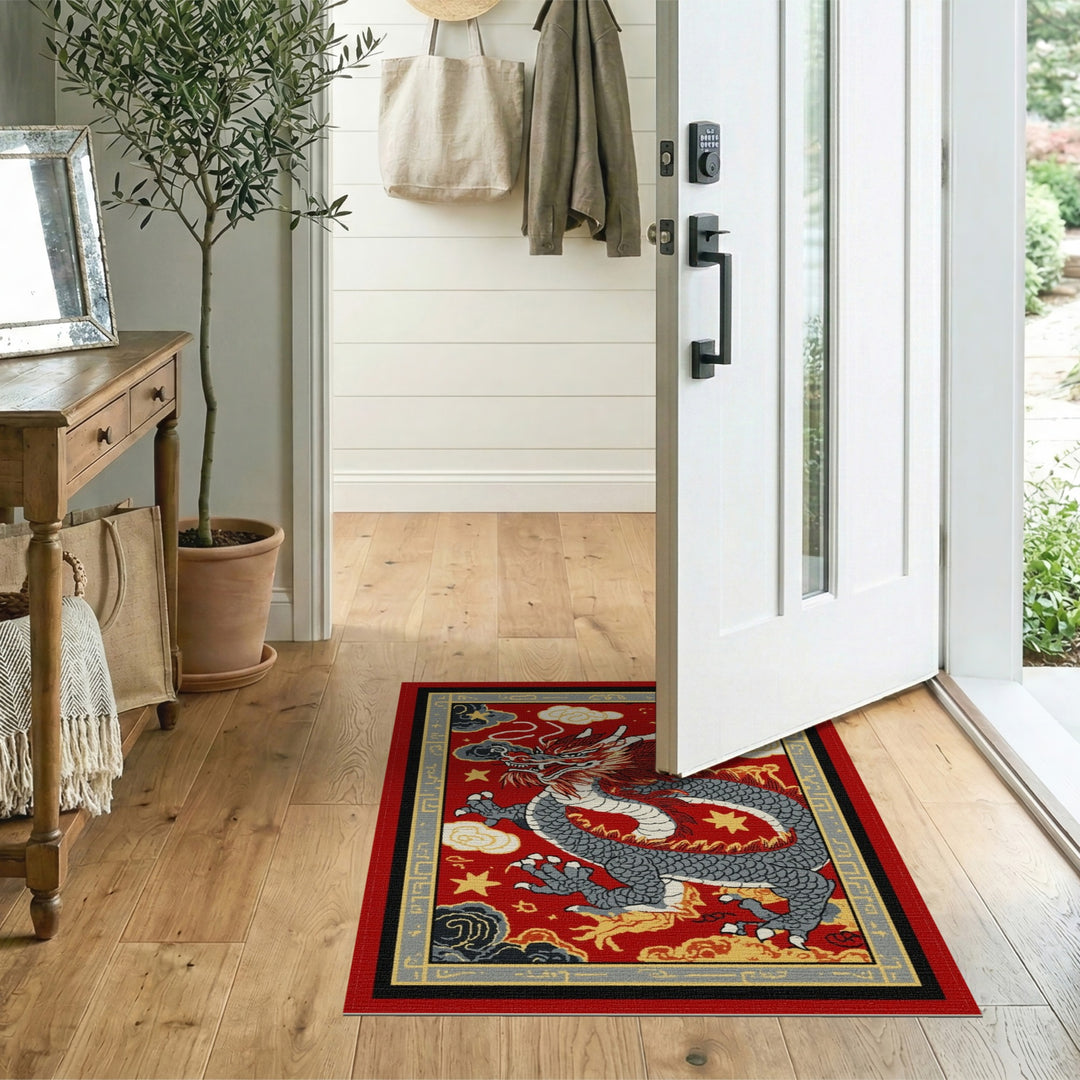 Red Dragon Heritage Area Rug