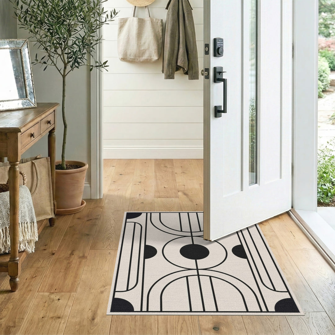 Modern Geometric Arch Area Rug