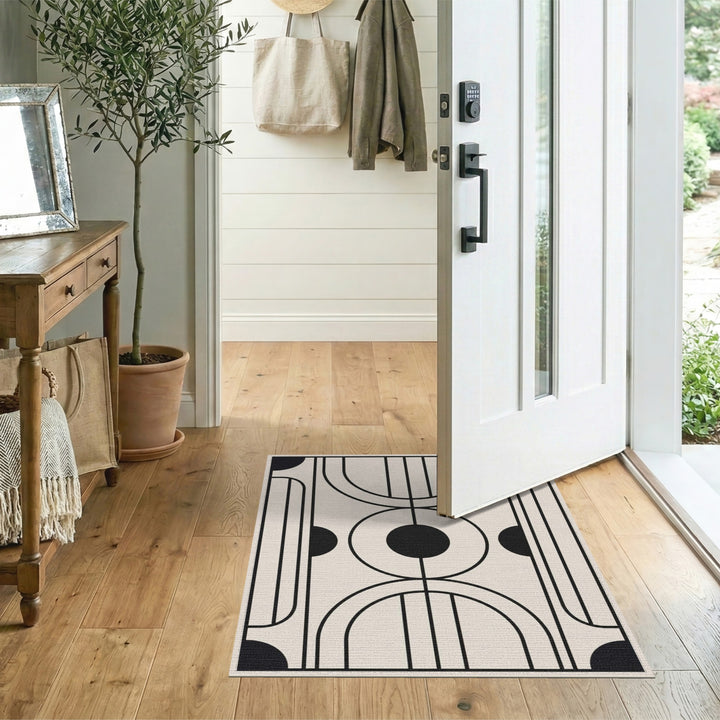 Modern Geometric Arch Area Rug