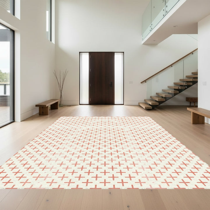 Coral Plus Seamless Grid Rug