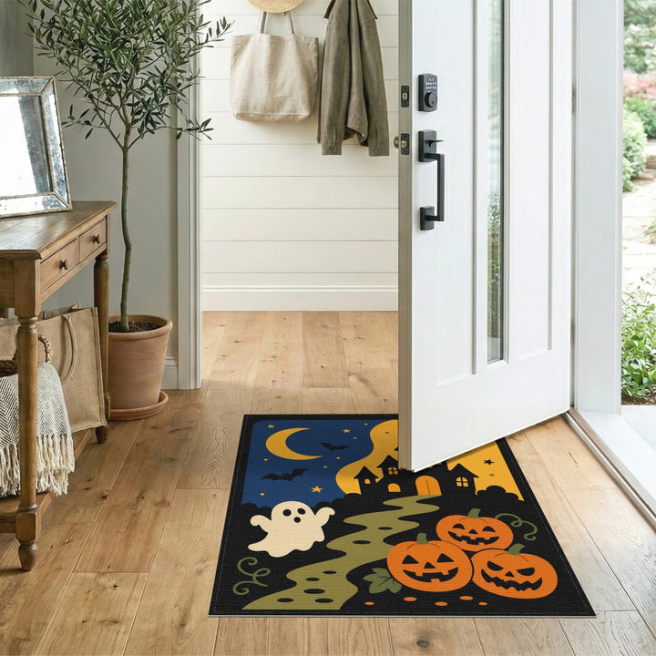 Halloween Haunted Castle Kids Area Rug