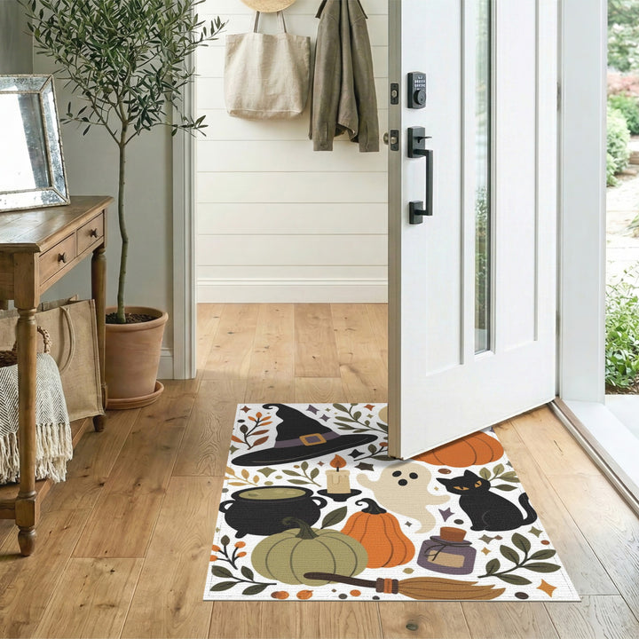 Halloween Witch Pumpkin Kids Area Rug