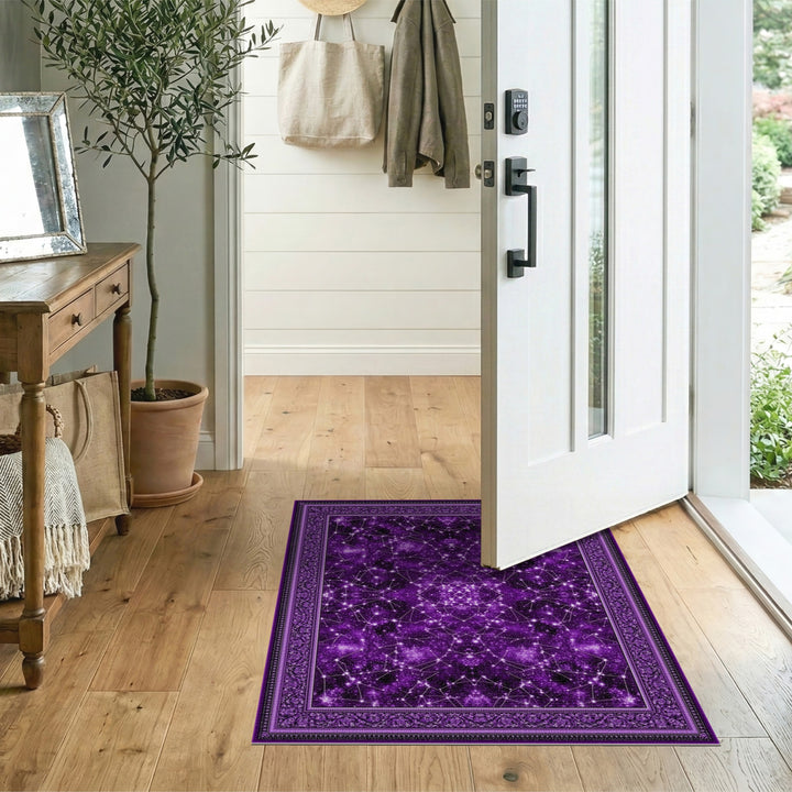 Purple Constellation Area Rug