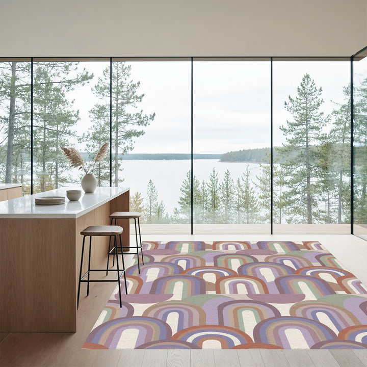 Pastel Rainbow Arch Collection Rug