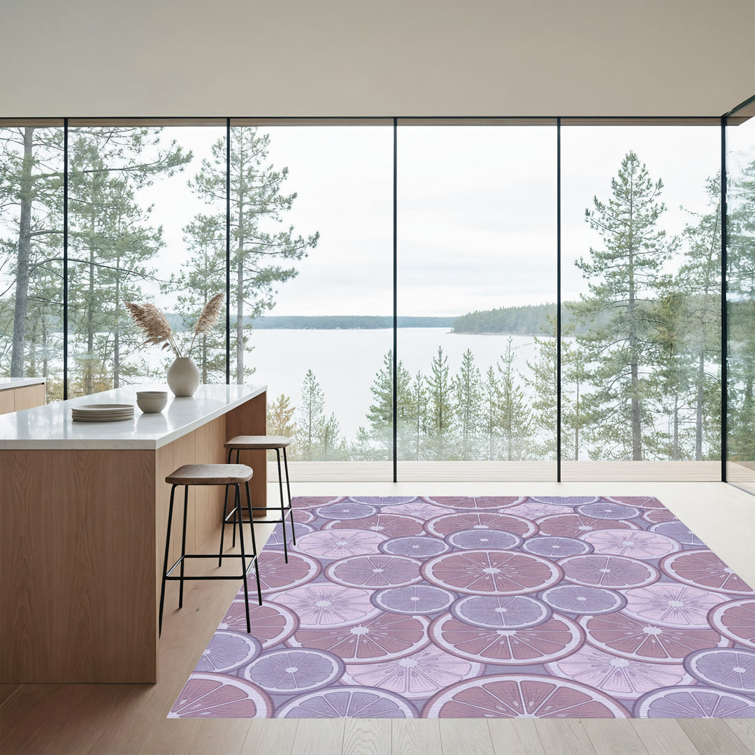 Pastel Citrus Slice Medley Rug