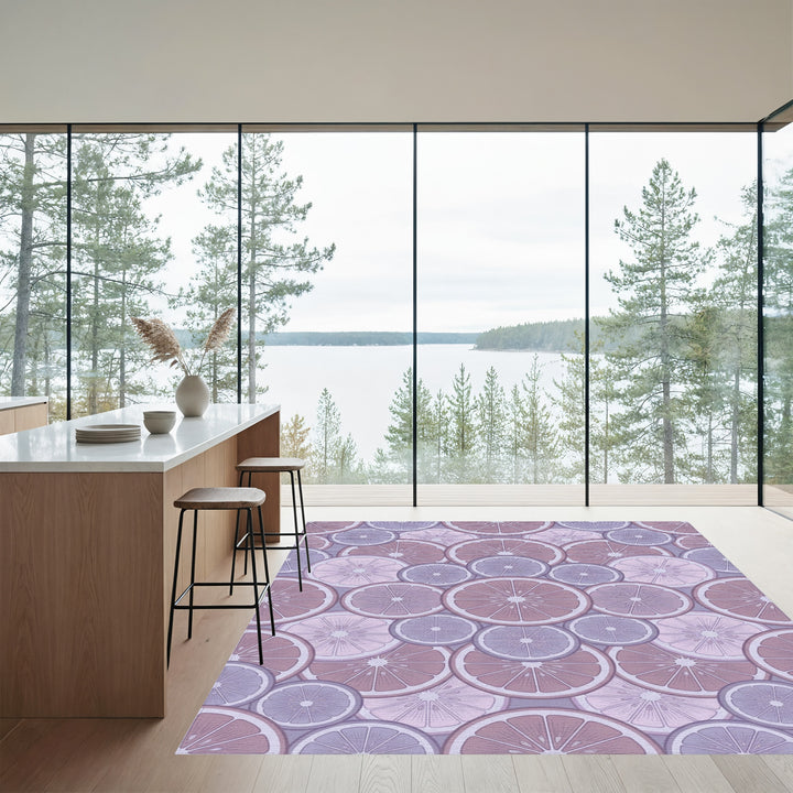 Pastel Citrus Slice Medley Rug
