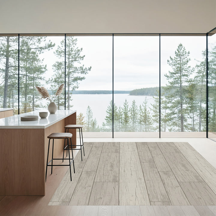 Rustic Wood Plank Texture Rug