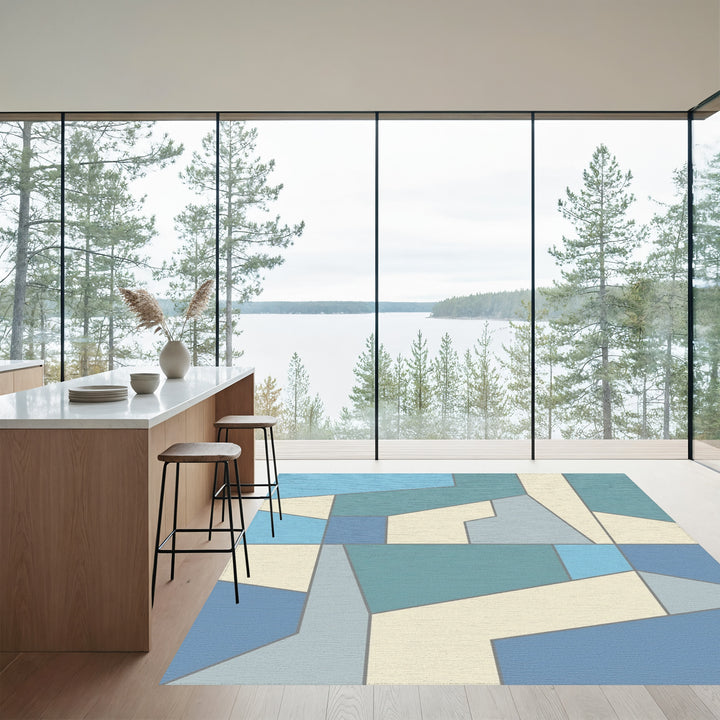 Cool Geometric Abstract Forms Rug
