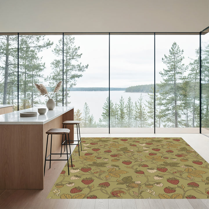 Vintage Strawberry Vine Woodland Rug