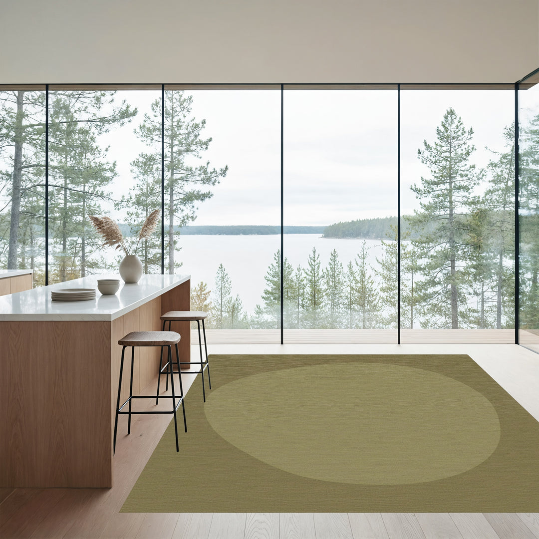 Organic Ochre Soft Curve Rug