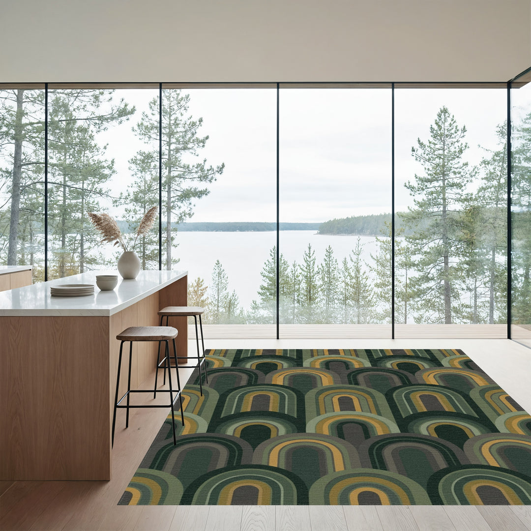 Earthy Tone Arch Array Rug