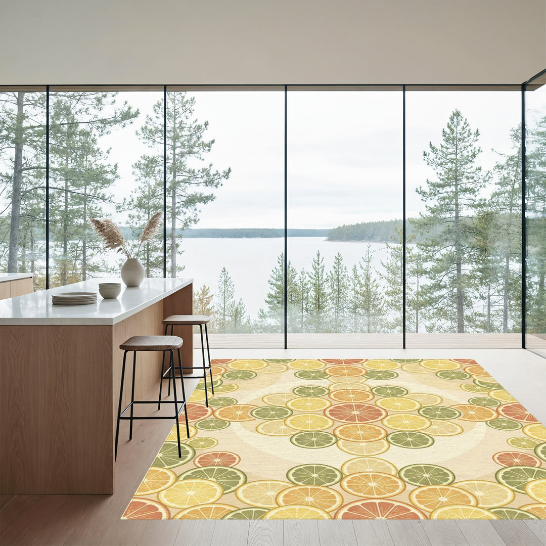 Citrus Slices Aromatic Summer Grove Rug