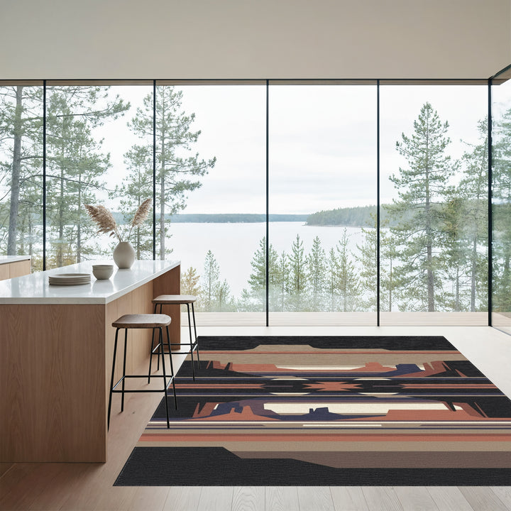 Southwestern Desert Landscape Canyon Rug