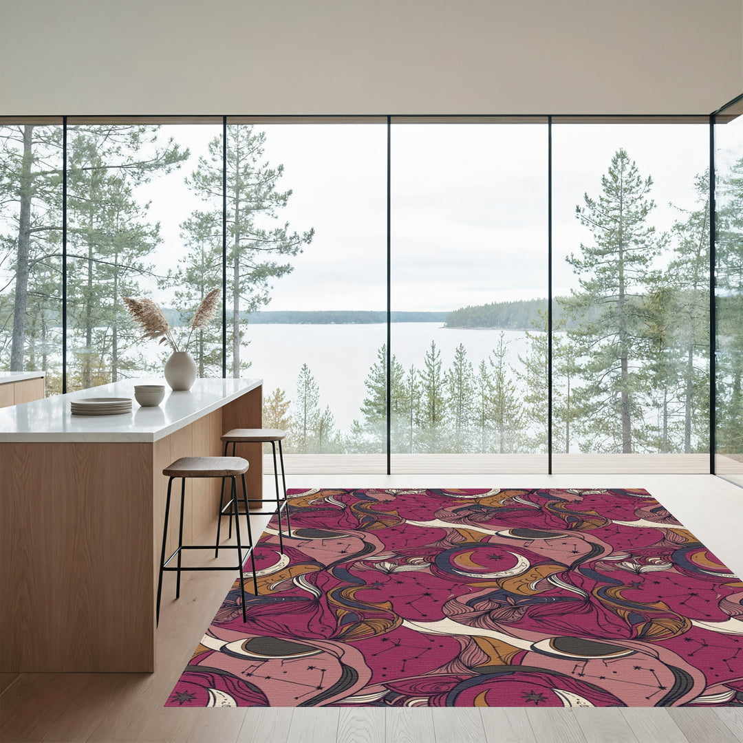 Cosmic Plum Celestial ConstellationsRug Rug