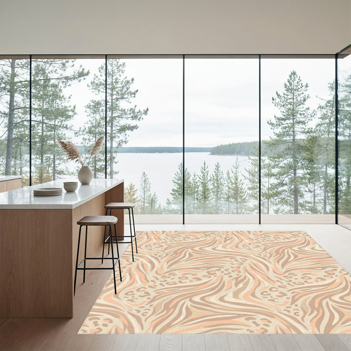 Safari Chic Zebra Leopard Mix Rug