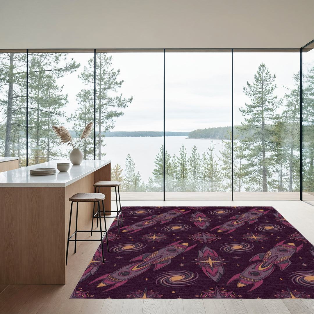 Cosmic Rockets and Galaxies Rug