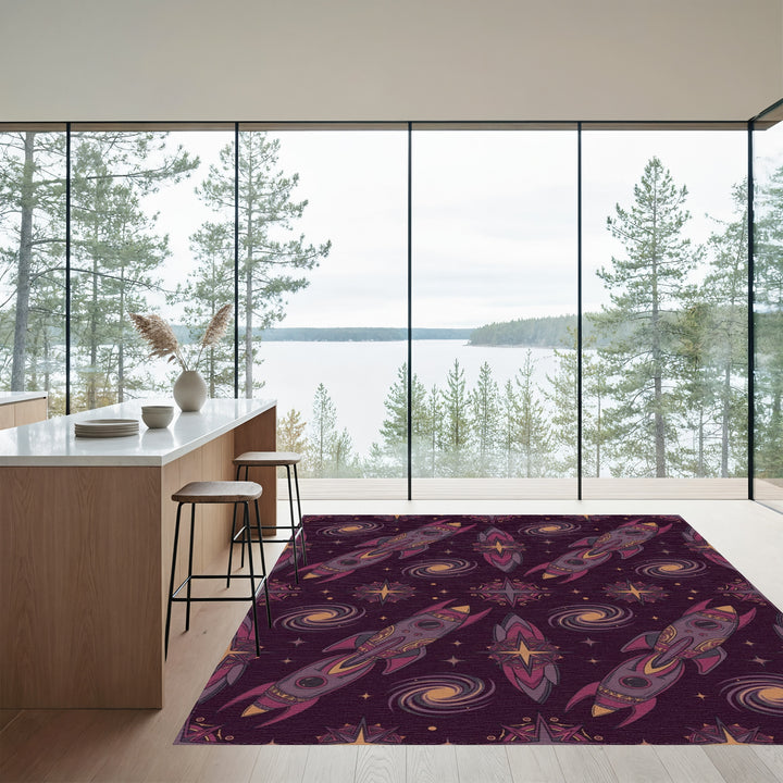 Cosmic Rockets and Galaxies Rug