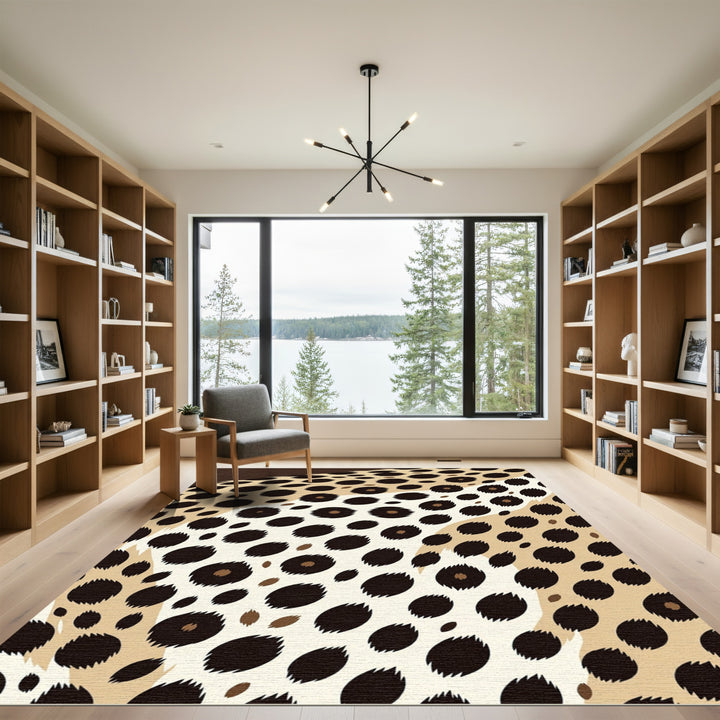 Cheetah Spots Natural Earthy Rug