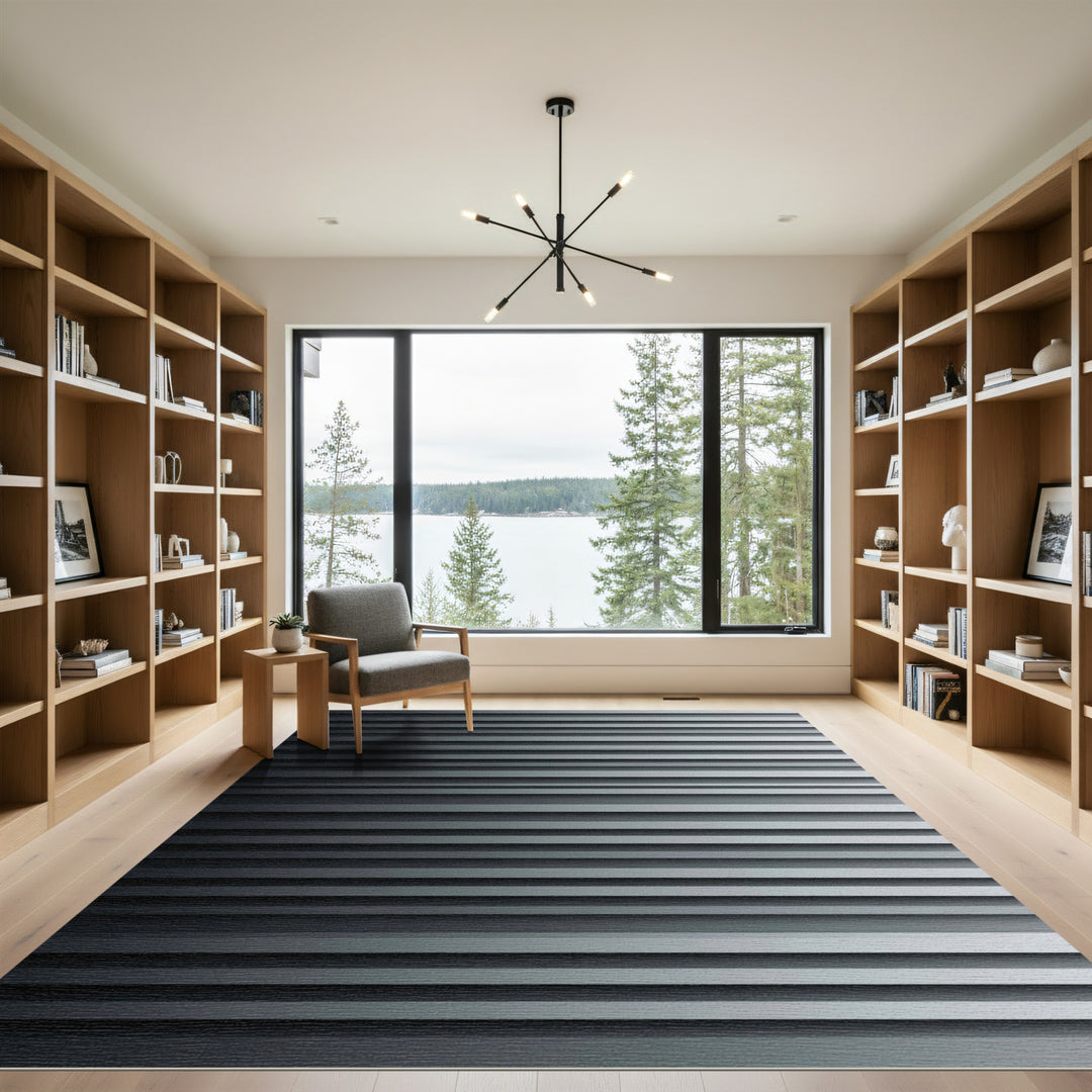 Modern Stripe With Shadow Effect Rug