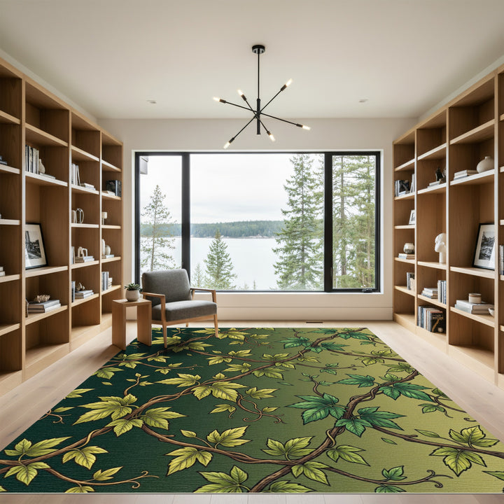 Emerald Vine Climbing Garden Rug