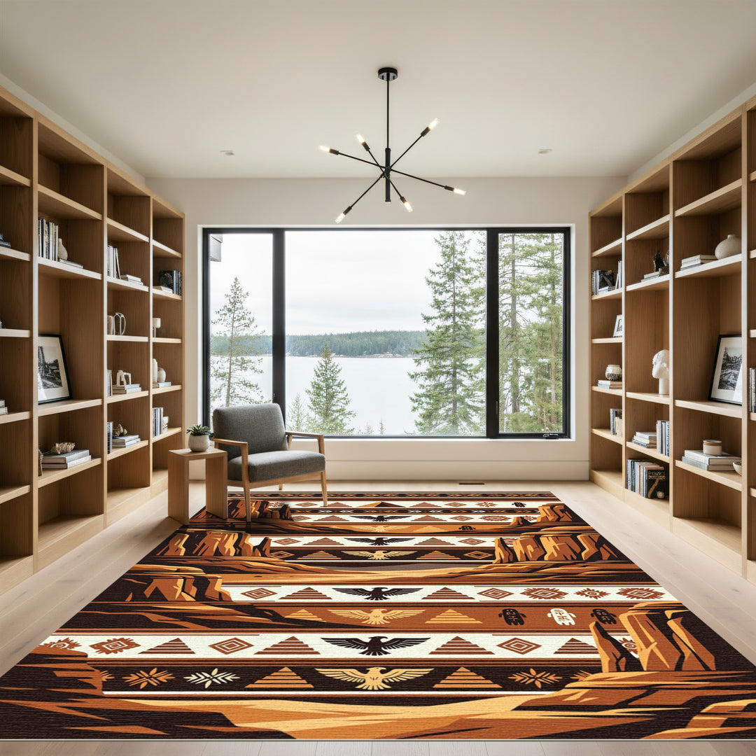 Desert Sun Mountain Tribal Rug