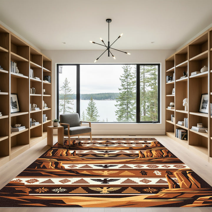 Desert Sun Mountain Tribal Rug