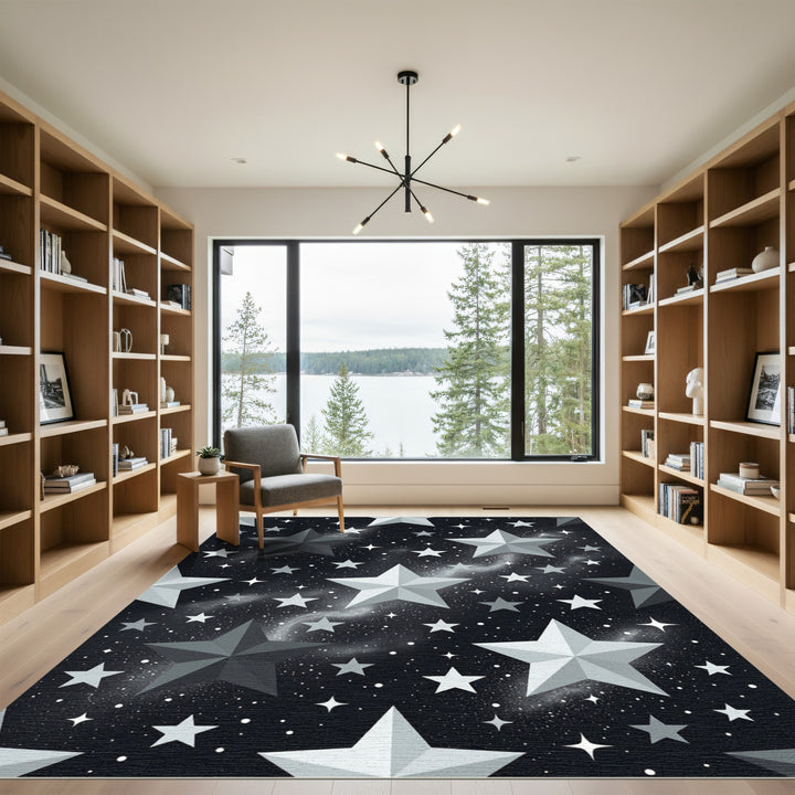 Cosmic Galaxy Stars Rug