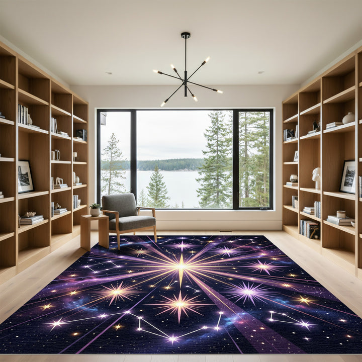 Cosmic Stellar Constellations Bursting Starbursts Rug