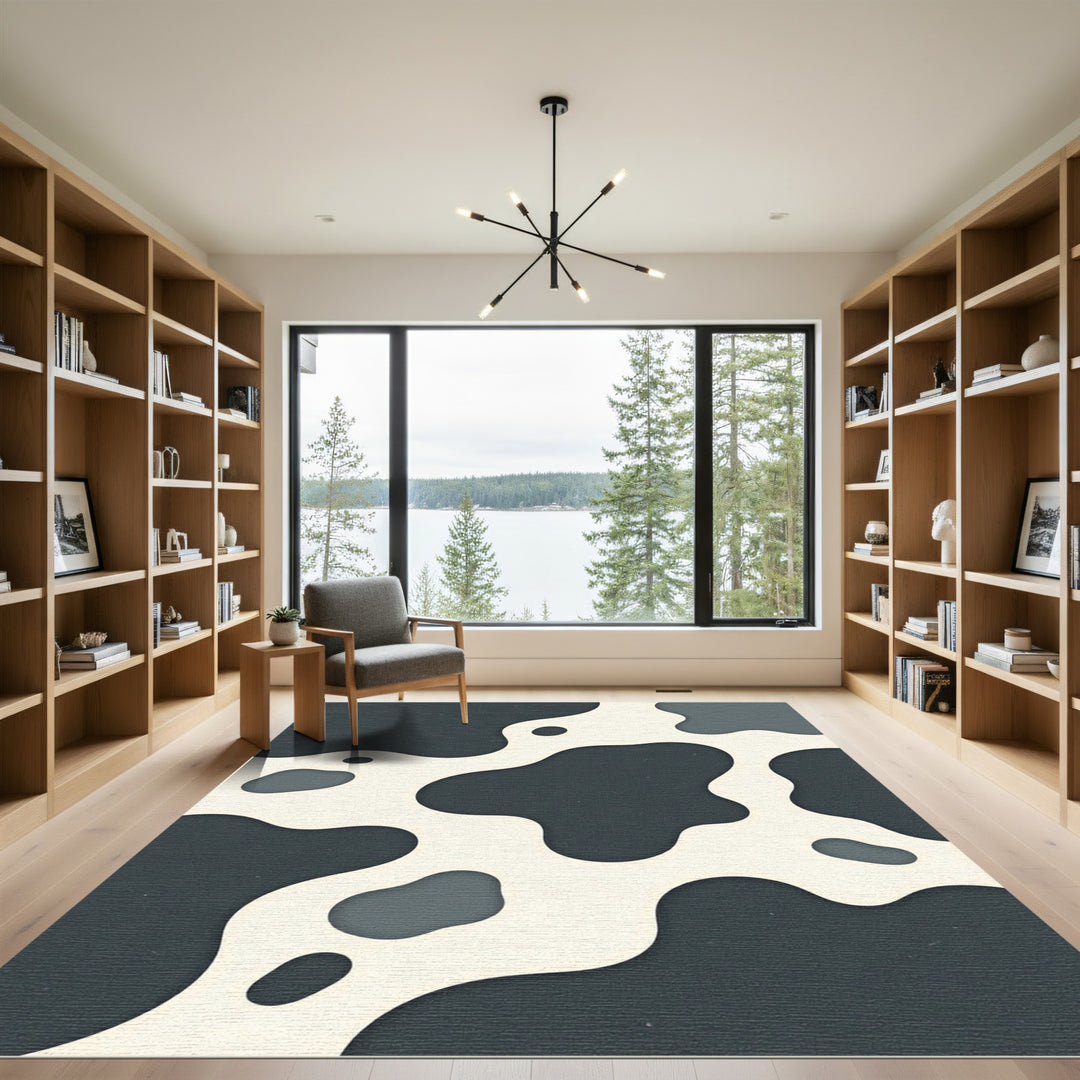 Trendy Cream Cow Hide Rug