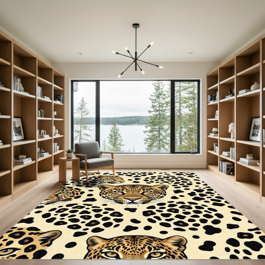 Wild Animal Leopard Spots Rug