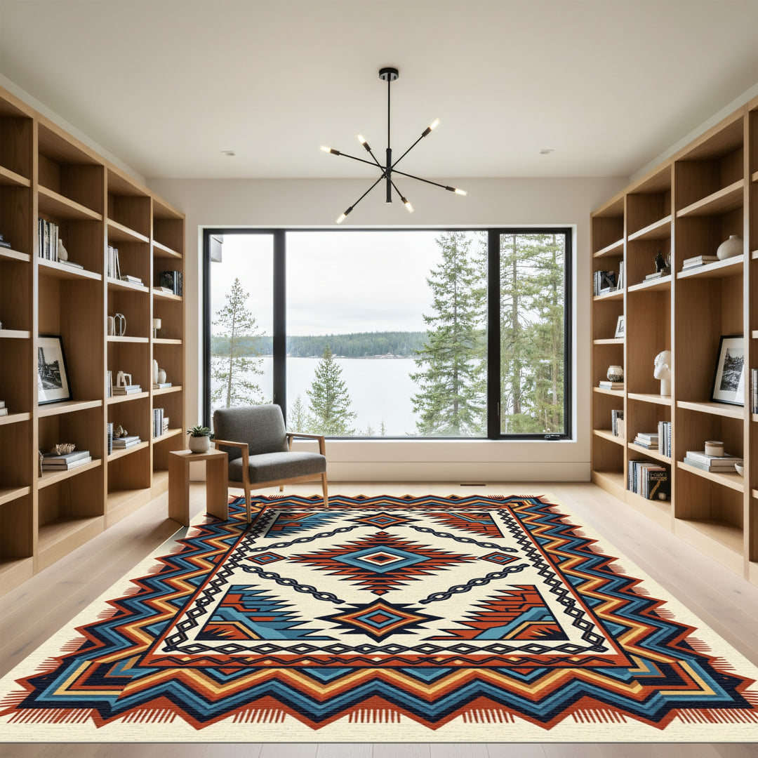 Southwestern Tribal Diamond Rug