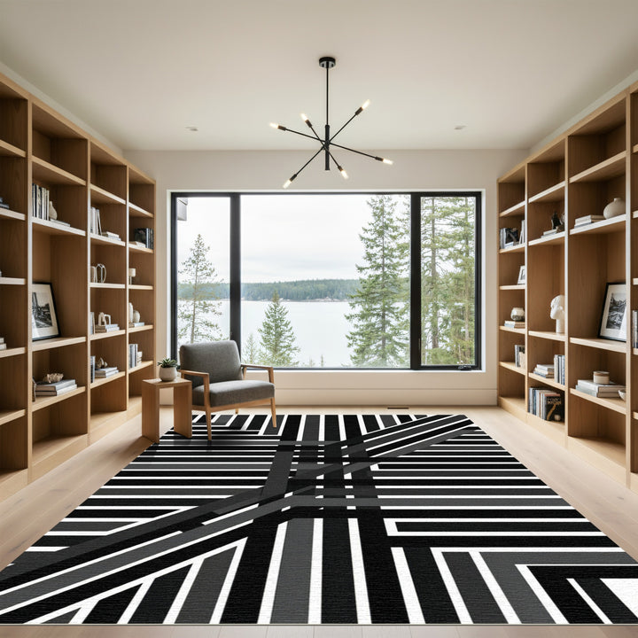 Monochromatic Intersecting Stripe Rug