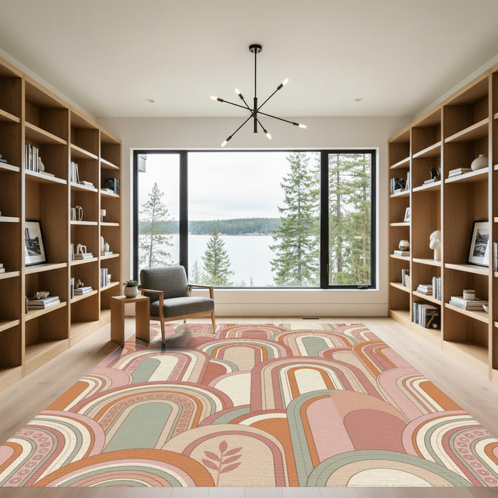Terracotta Pink Arch Array Rug
