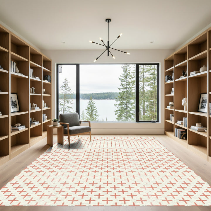 Coral Plus Seamless Grid Rug