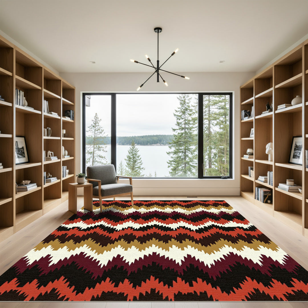 Ethnic Chevron Rug