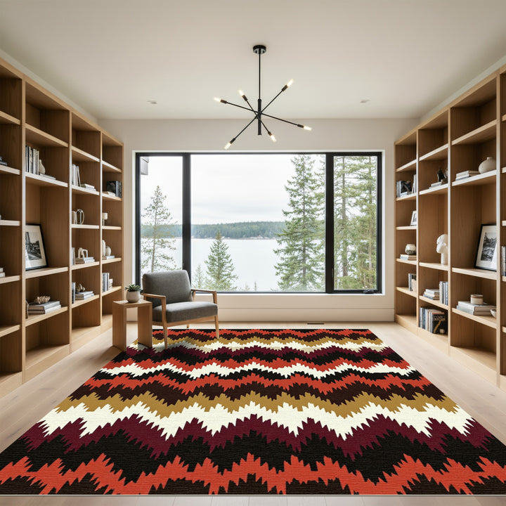 Ethnic Chevron Rug