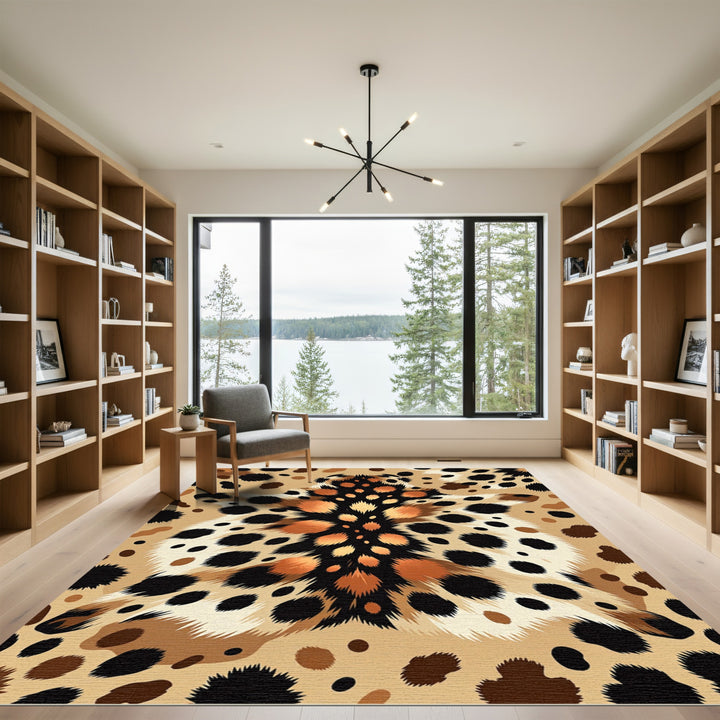 Luxurious Cheetah Spots Area Rug