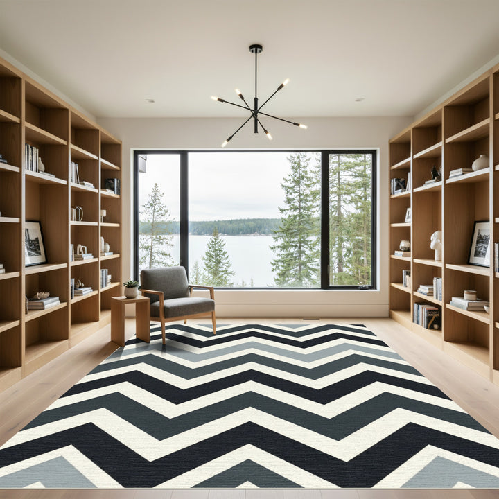 Modern Chevron Zigzag Rug