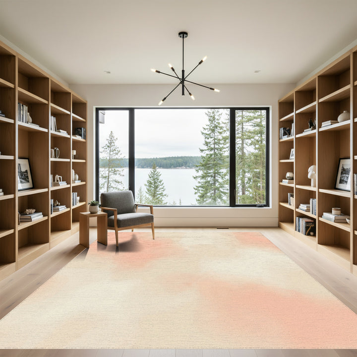 Soft Peach Cream Cloud Wash Rug