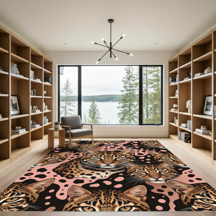 Leopard Spots And Eyes Rug