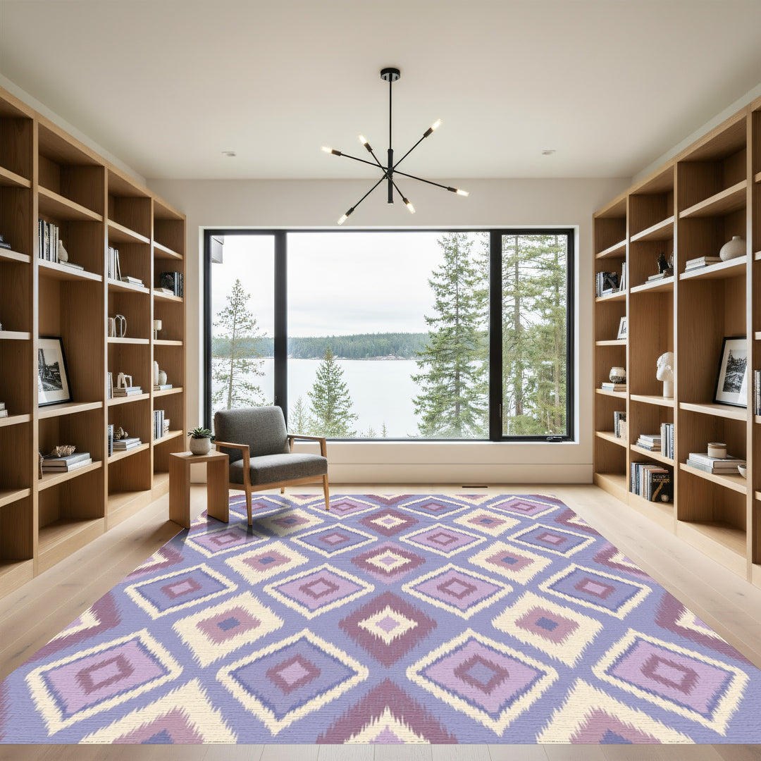 Shaggy Diamond Lavender Plum Rug