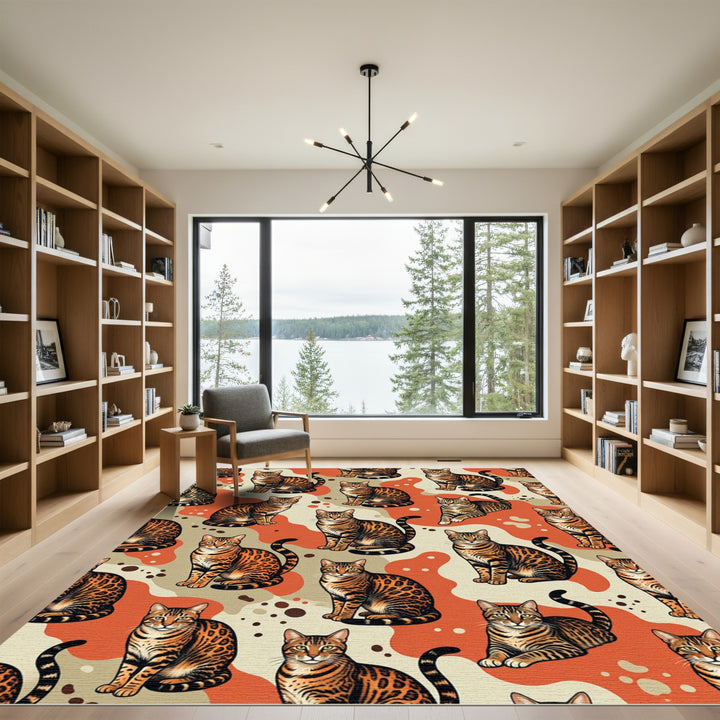 Wild Bengal Cat Spots Rug