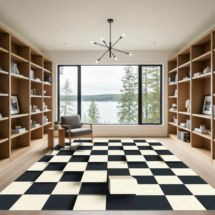 Checkerboard Dimension Cubes Rug