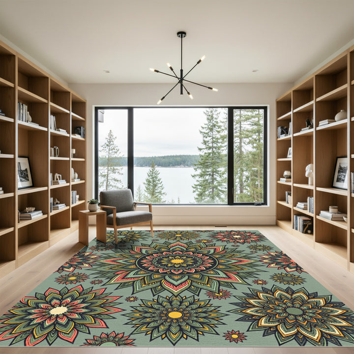 Mandala Artful Botanical Rug
