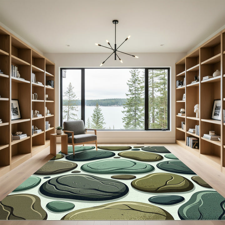 Smooth River Stone Medley Rug