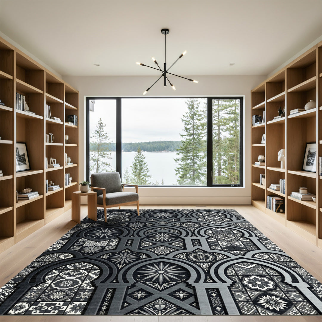 Intricate Geometric Archway Rug